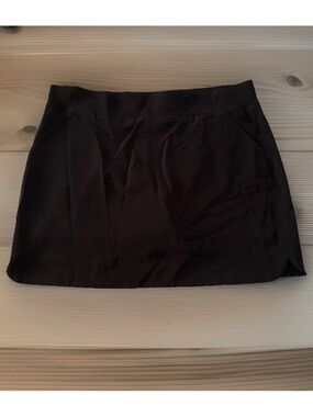 32 Degrees Cool Plus Size XXL Elastic Waist Black Skort Skirt Side Pockets NWOT